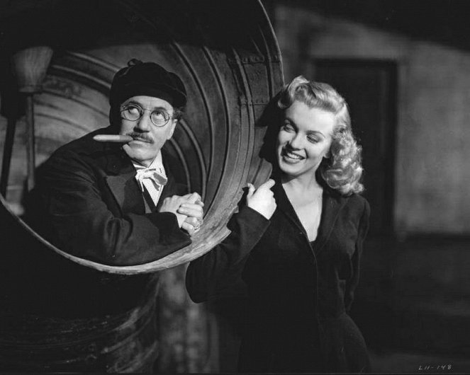 Šťastni v lásce - Z filmu - Groucho Marx, Marilyn Monroe