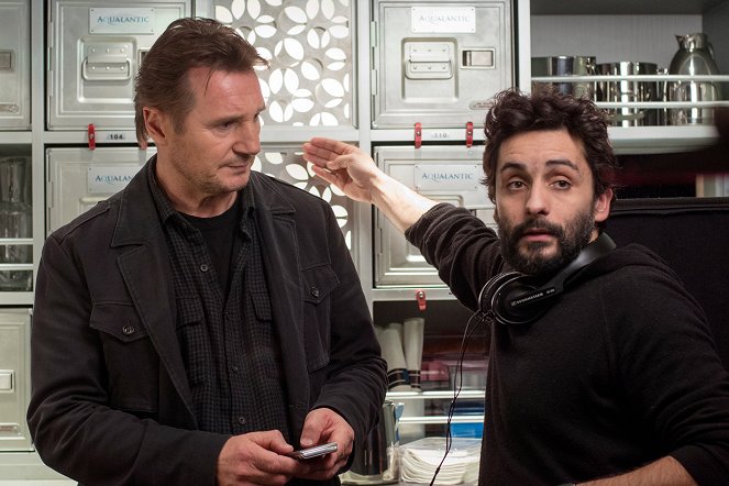 Non-Stop - Van de set - Liam Neeson, Jaume Collet-Serra