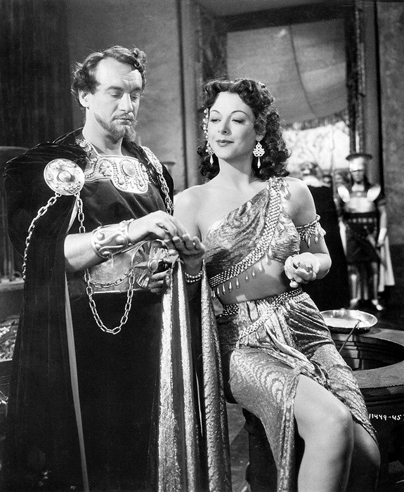 Sámson és Delila - Filmfotók - George Sanders, Hedy Lamarr