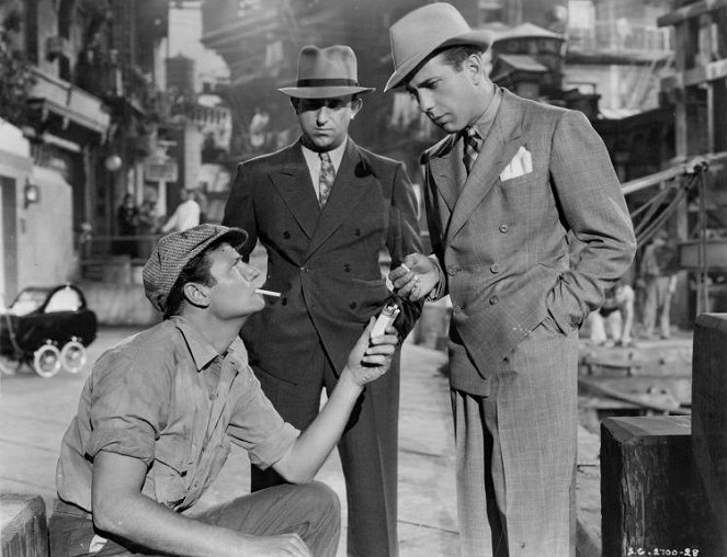 V newyorském přístavu - Z filmu - Joel McCrea, Allen Jenkins, Humphrey Bogart