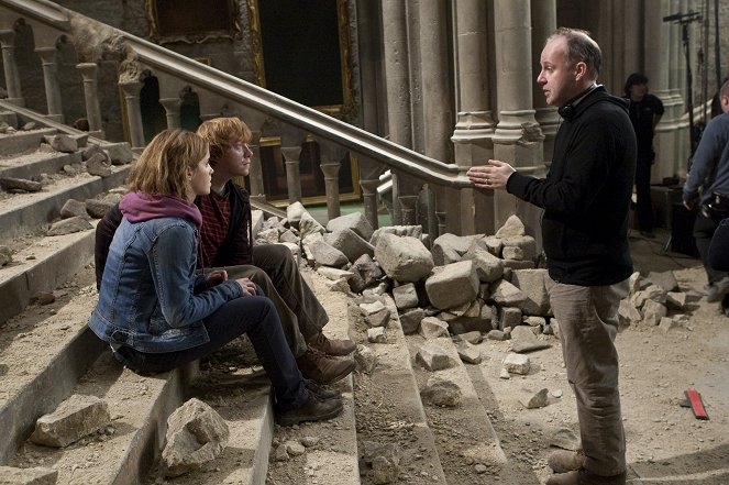 Harry Potter and the Deathly Hallows: Part 2 - Van de set - Emma Watson, Rupert Grint, David Yates