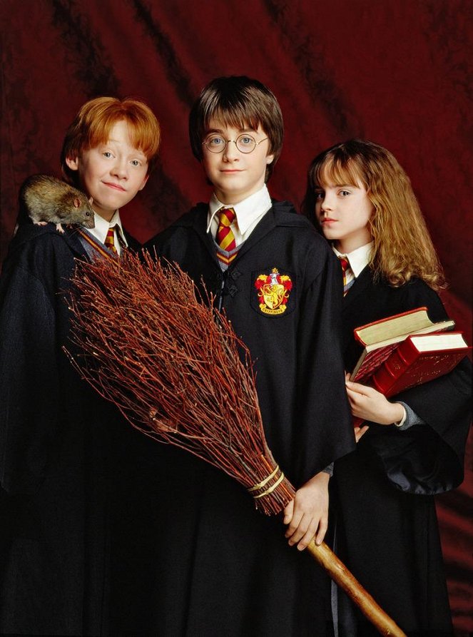 Harry Potter und der Stein der Weisen - Werbefoto - Rupert Grint, Daniel Radcliffe, Emma Watson