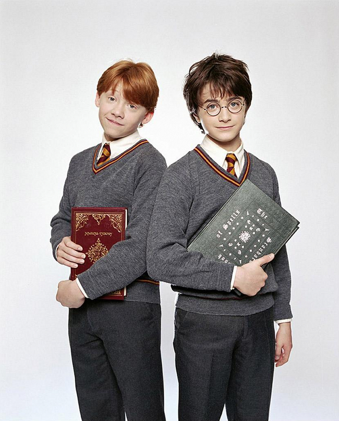 Harry Potter und der Stein der Weisen - Werbefoto - Rupert Grint, Daniel Radcliffe