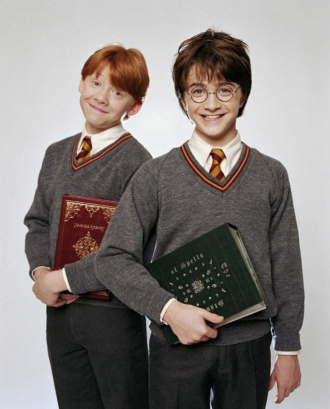 Harry Potter und der Stein der Weisen - Werbefoto - Rupert Grint, Daniel Radcliffe