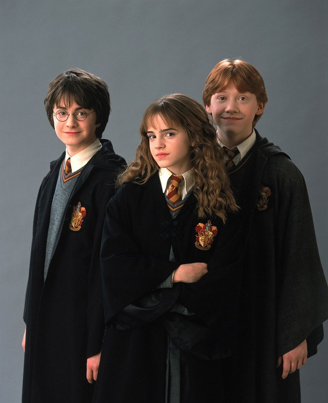 Harry Potter und die Kammer des Schreckens - Werbefoto - Daniel Radcliffe, Emma Watson, Rupert Grint