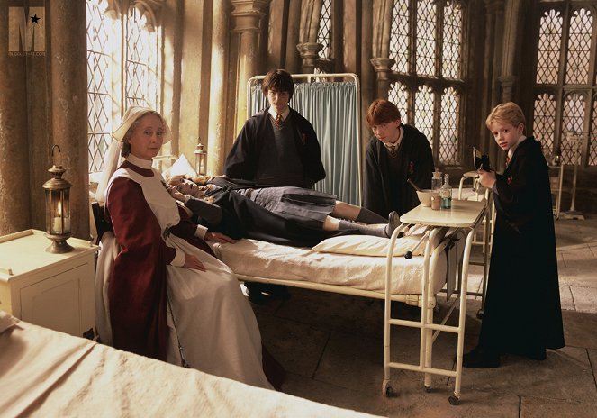 Harry Potter und die Kammer des Schreckens - Werbefoto - Gemma Jones, Daniel Radcliffe, Rupert Grint, Hugh Mitchell
