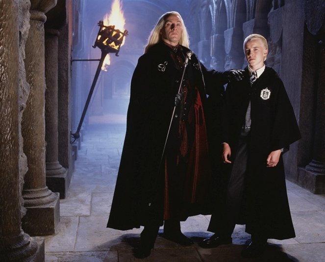 Harry Potter und die Kammer des Schreckens - Werbefoto - Jason Isaacs, Tom Felton