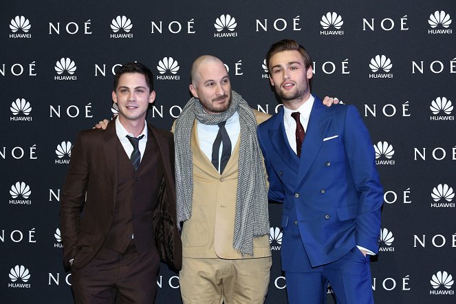 Noah - Events - Logan Lerman, Darren Aronofsky, Douglas Booth