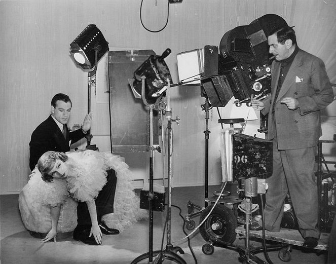 Siniparran kahdeksas vaimo - Kuvat kuvauksista - Claudette Colbert, Gary Cooper, Ernst Lubitsch