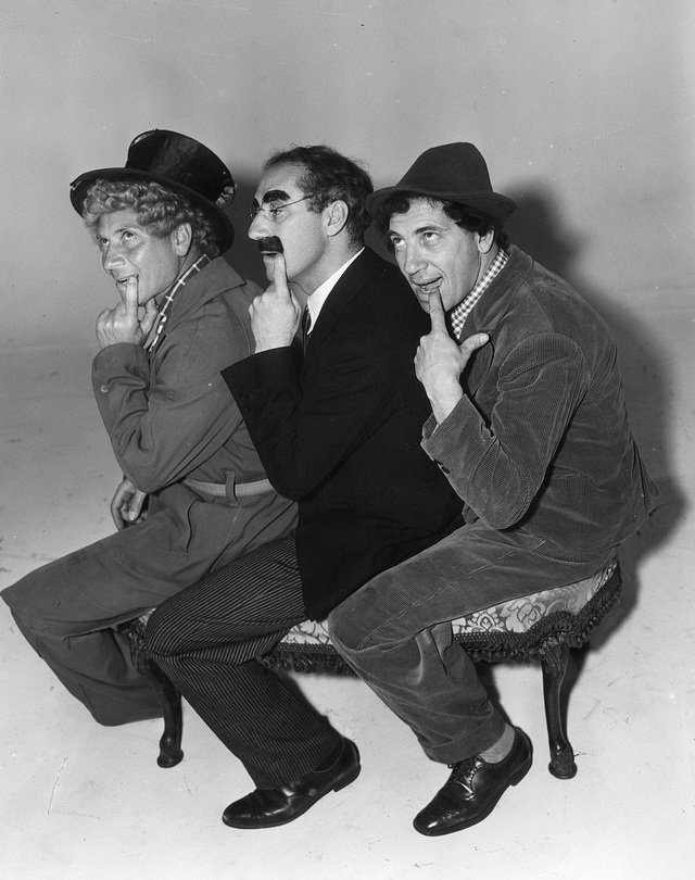 Päivä kilpa-ajoissa - Promokuvat - Harpo Marx, Groucho Marx, Chico Marx