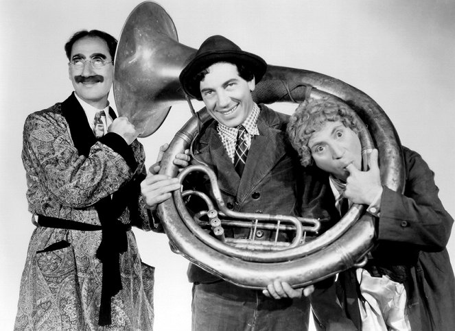 Päivä kilpa-ajoissa - Promokuvat - Groucho Marx, Chico Marx, Harpo Marx