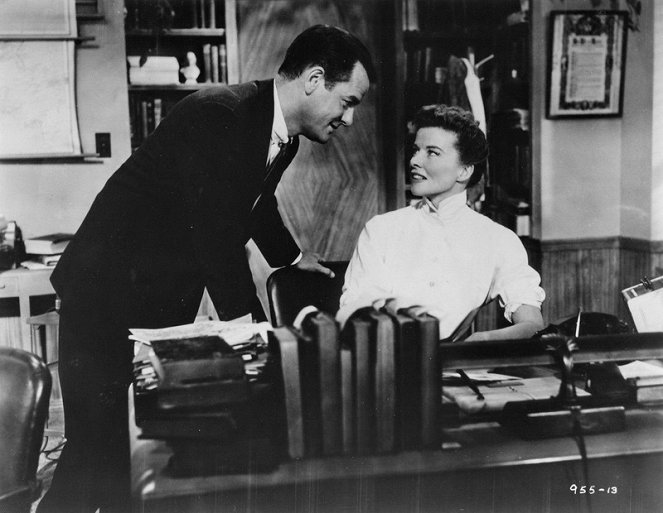 Desk Set - Van film - Gig Young, Katharine Hepburn