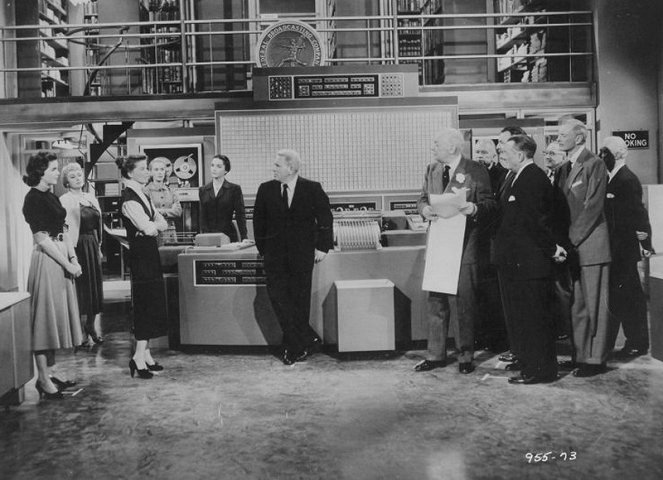 Desk Set - Do filme - Joan Blondell, Katharine Hepburn, Dina Merrill, Spencer Tracy