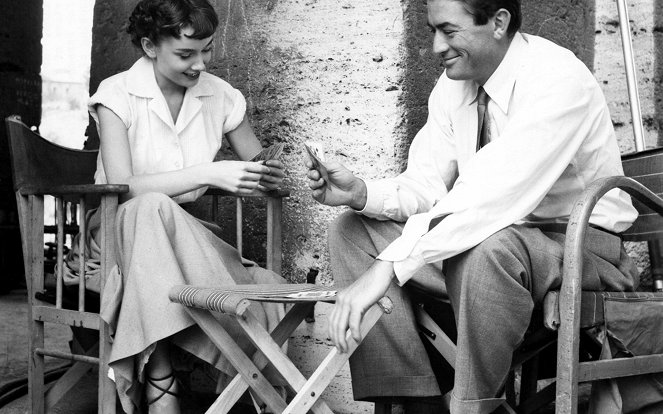 Vacaciones en Roma - Del rodaje - Audrey Hepburn, Gregory Peck