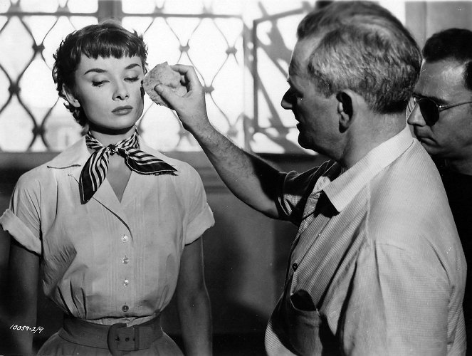 Férias em Roma - De filmagens - Audrey Hepburn, William Wyler