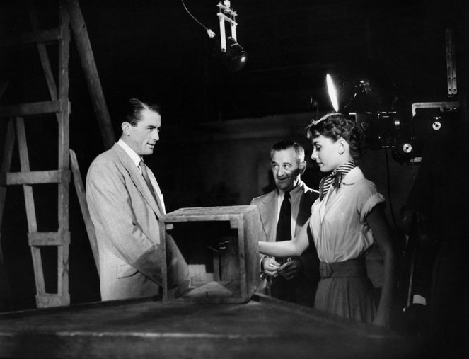 Loma Roomassa - Kuvat kuvauksista - Gregory Peck, William Wyler, Audrey Hepburn