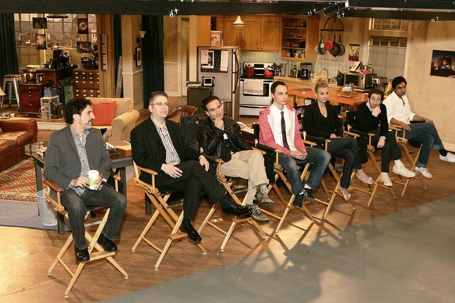 The Big Bang Theory - De filmagens - Chuck Lorre, Bill Prady, Johnny Galecki, Jim Parsons, Kaley Cuoco, Simon Helberg, Kunal Nayyar