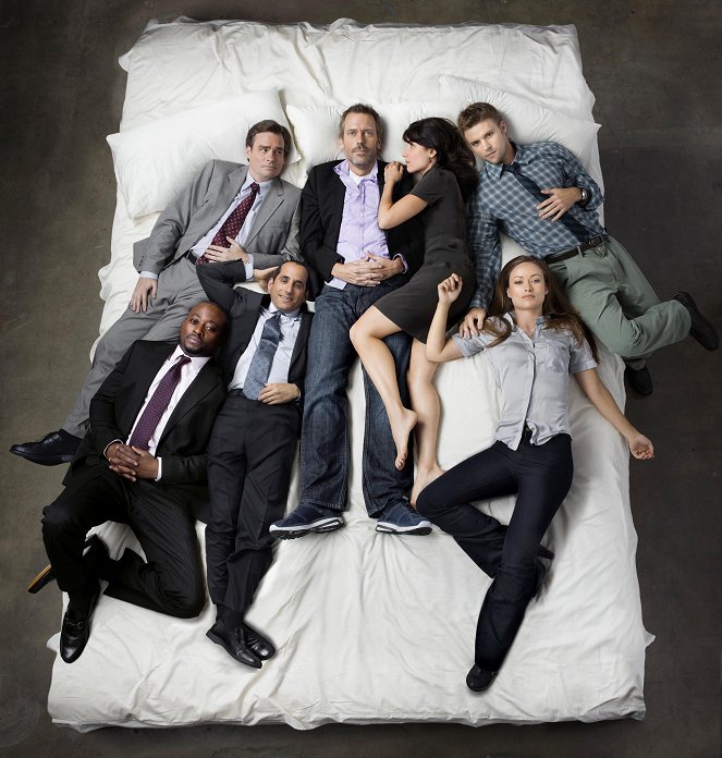 House M.D. - Season 7 - Werbefoto - Omar Epps, Robert Sean Leonard, Peter Jacobson, Hugh Laurie, Lisa Edelstein, Jesse Spencer, Olivia Wilde
