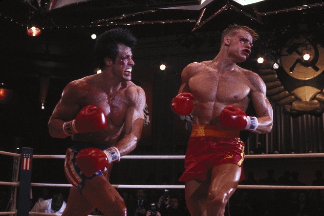 Rocky IV - Filmfotók - Sylvester Stallone, Dolph Lundgren