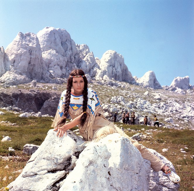 La Révolte des indiens apaches - Tournage - Marie Versini