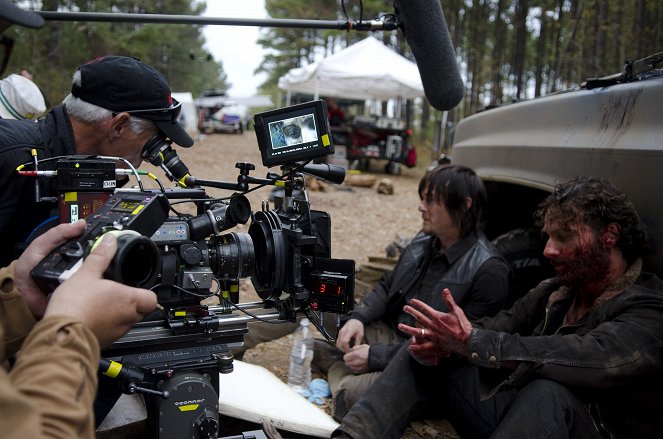 The Walking Dead - Terminus - Dreharbeiten - Norman Reedus, Andrew Lincoln