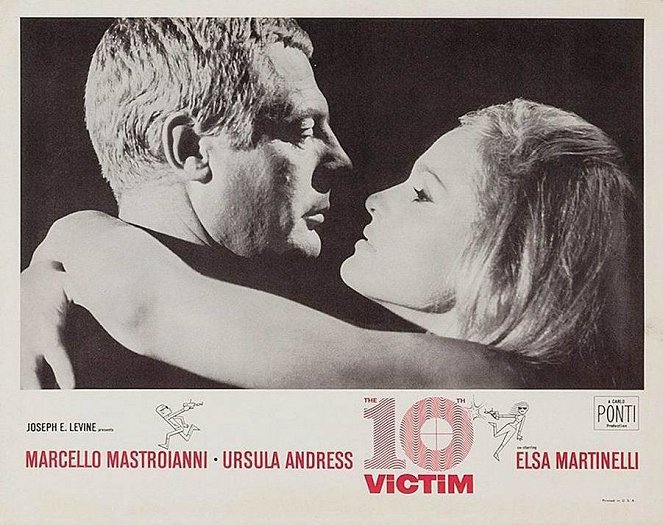 The 10th Victim - Lobby Cards - Marcello Mastroianni, Ursula Andress