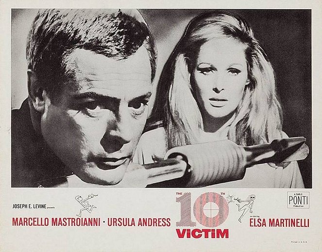 The Tenth Victim - Lobby Cards - Marcello Mastroianni, Ursula Andress