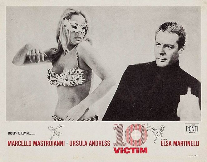 The 10th Victim - Lobby Cards - Ursula Andress, Marcello Mastroianni