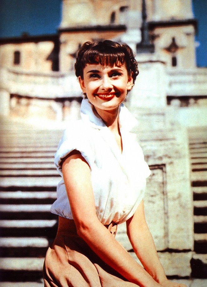 Prázdniny v Ríme - Z nakrúcania - Audrey Hepburn