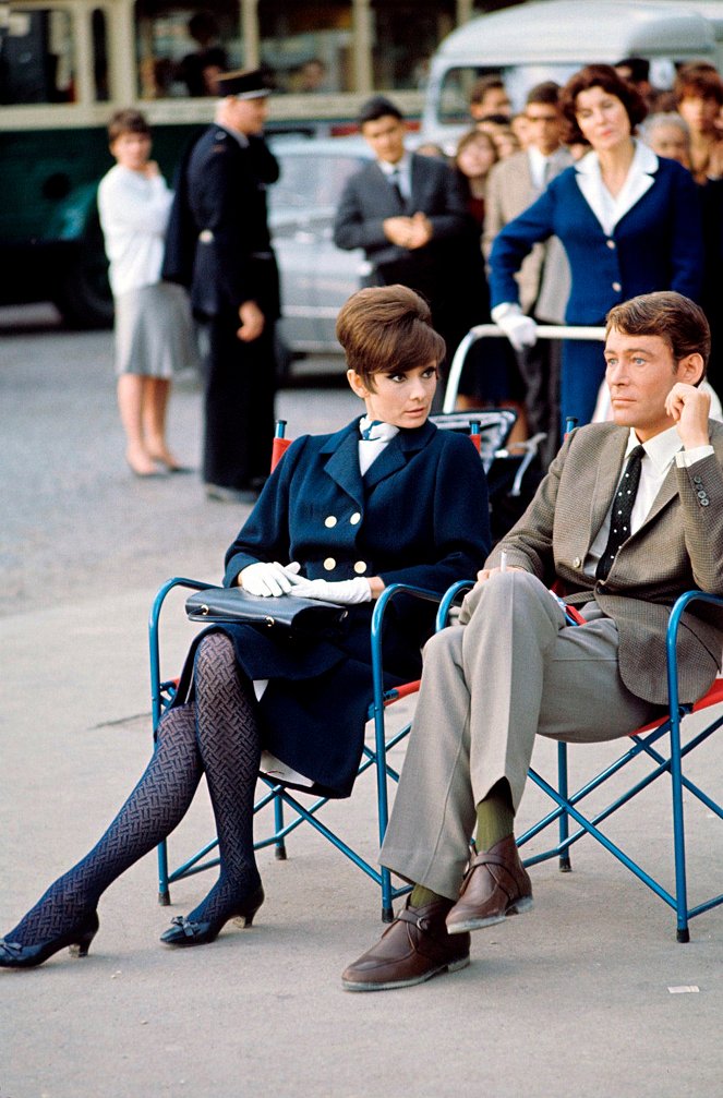 Como Roubar Um Milhão - De filmagens - Audrey Hepburn, Peter O'Toole
