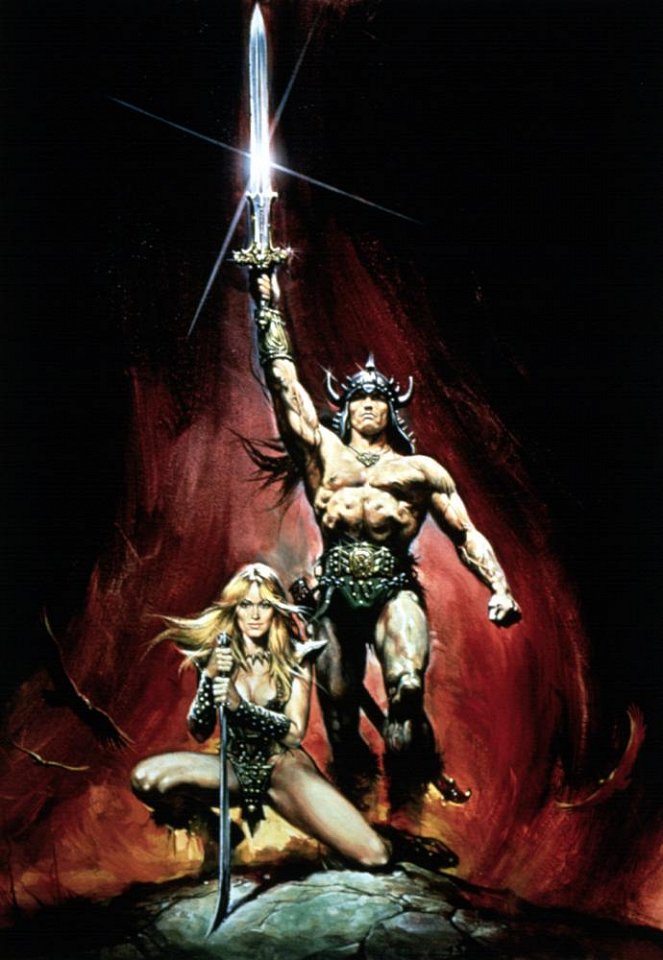 Conan - Der Barbar - Werbefoto - Sandahl Bergman, Arnold Schwarzenegger