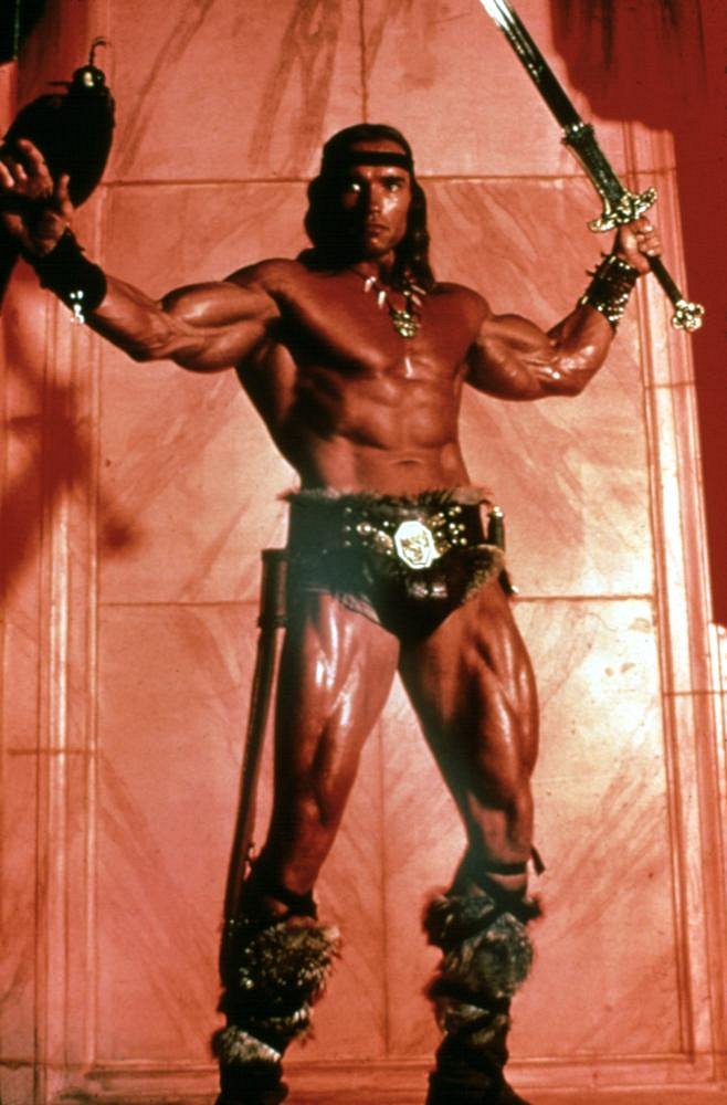 Conan, der Zerstörer - Werbefoto - Arnold Schwarzenegger