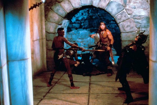 Conan o Destruidor - De filmes - Grace Jones, Arnold Schwarzenegger
