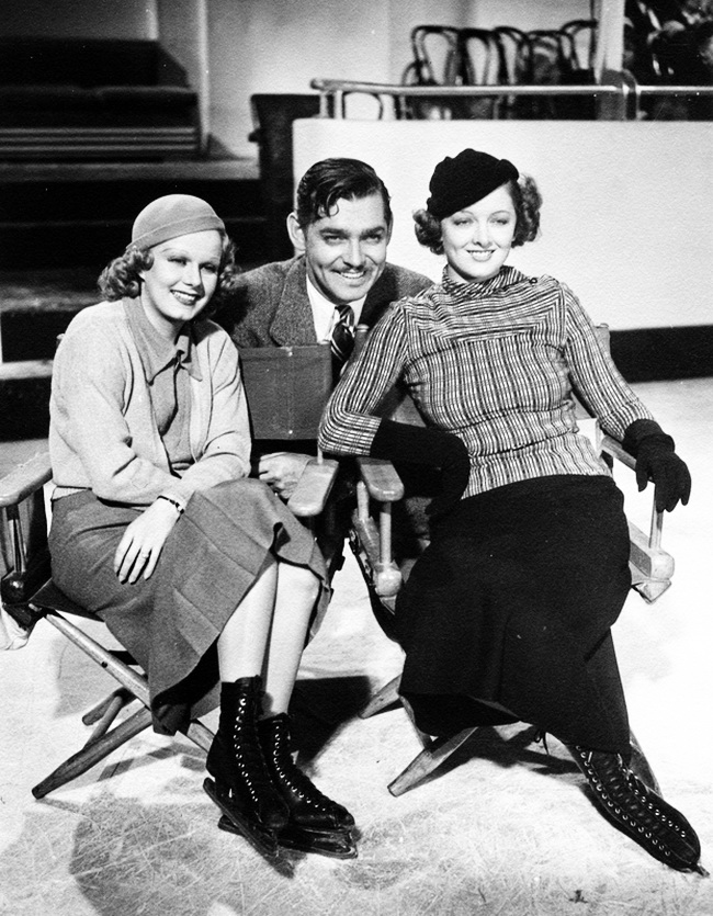 Wife vs. Secretary - Del rodaje - Jean Harlow, Clark Gable, Myrna Loy