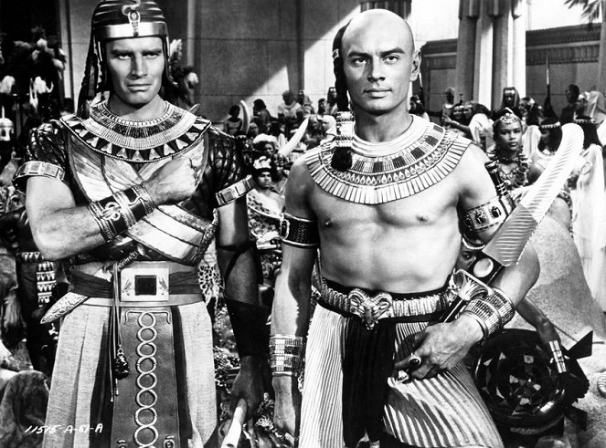 Desatero přikázání - Z filmu - Charlton Heston, Yul Brynner