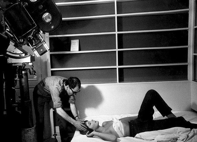 Egy férjes asszony - Forgatási fotók - Jean-Luc Godard, Macha Méril