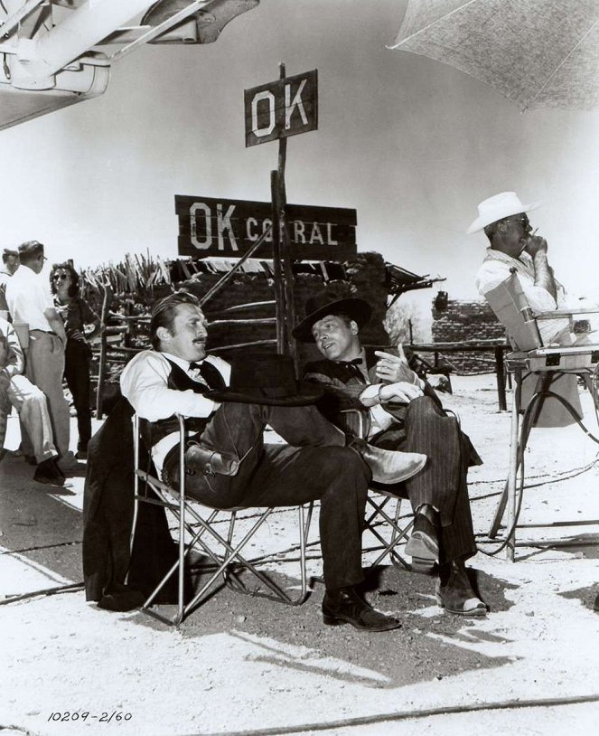 Gunfight at the O.K. Corral - De filmagens - Kirk Douglas, Burt Lancaster