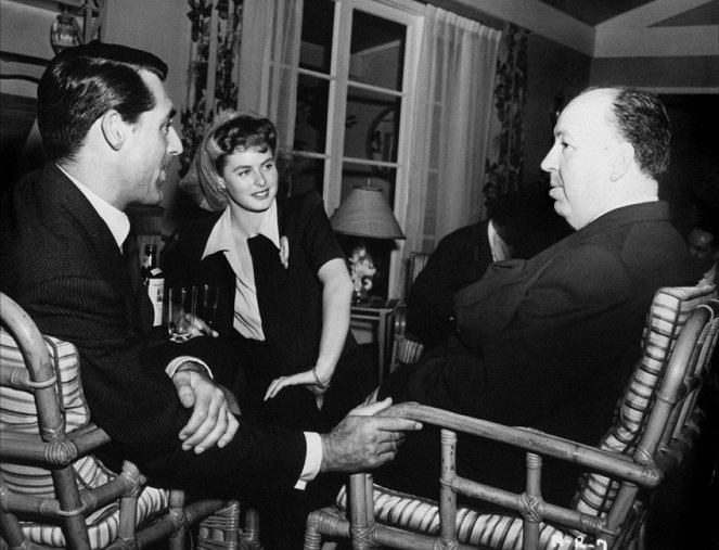 Difamação - De filmagens - Cary Grant, Ingrid Bergman, Alfred Hitchcock