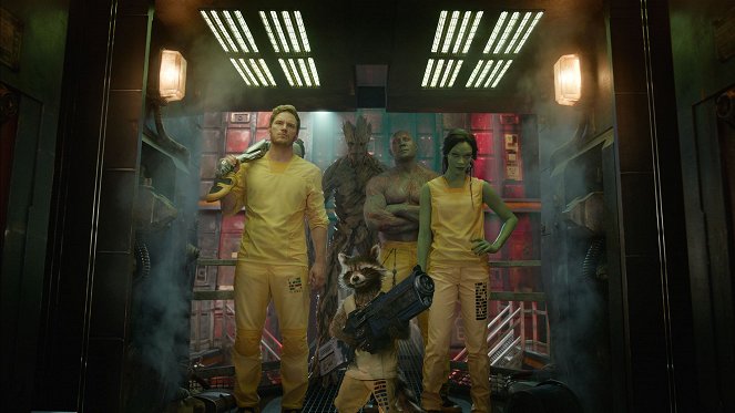 Guardians of the Galaxy - Filmfotos - Chris Pratt, Dave Bautista, Zoe Saldana