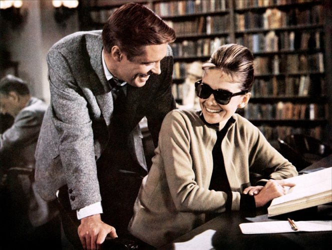 Boneca de Luxo - De filmagens - George Peppard, Audrey Hepburn