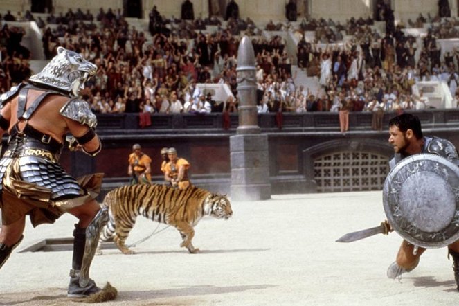Gladiator - Z filmu - Sven-Ole Thorsen, Russell Crowe