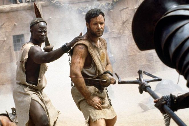 Gladiator (El gladiador) - De la película - Djimon Hounsou, Russell Crowe