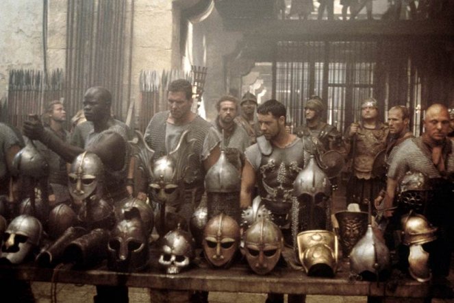Gladiator (El gladiador) - De la película - Djimon Hounsou, Ralf Moeller, Russell Crowe