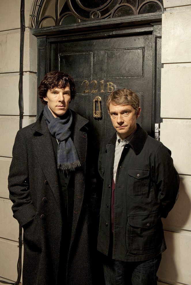 Sherlock - Promoción - Benedict Cumberbatch, Martin Freeman