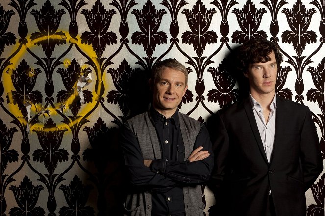 Sherlock - Promoción - Martin Freeman, Benedict Cumberbatch