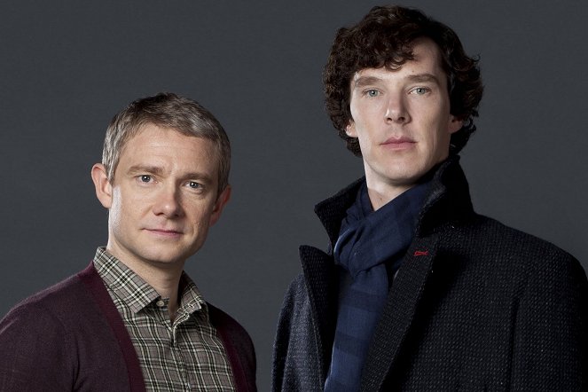 Sherlock - Werbefoto - Martin Freeman, Benedict Cumberbatch