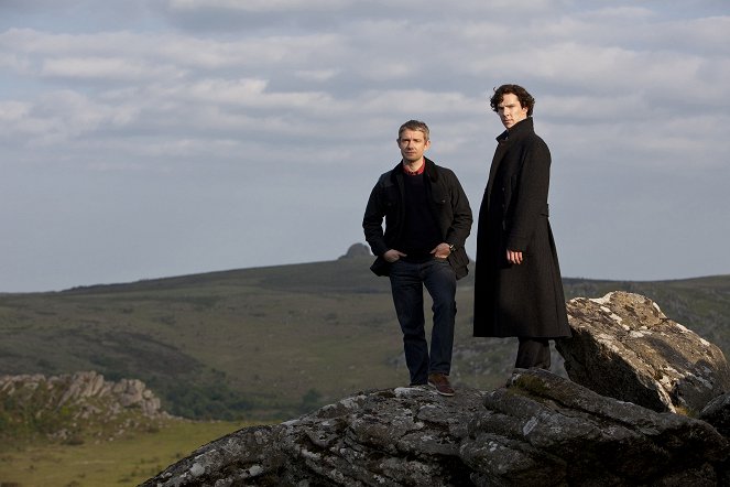 Sherlock - Season 2 - Die Hunde von Baskerville - Filmfotos - Martin Freeman, Benedict Cumberbatch