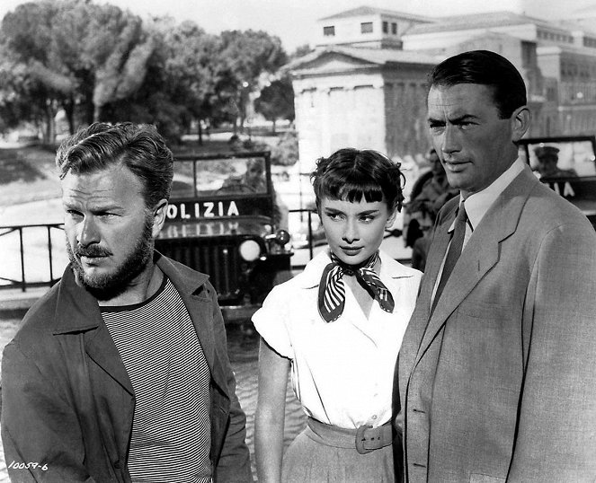 Férias em Roma - Do filme - Eddie Albert, Audrey Hepburn, Gregory Peck