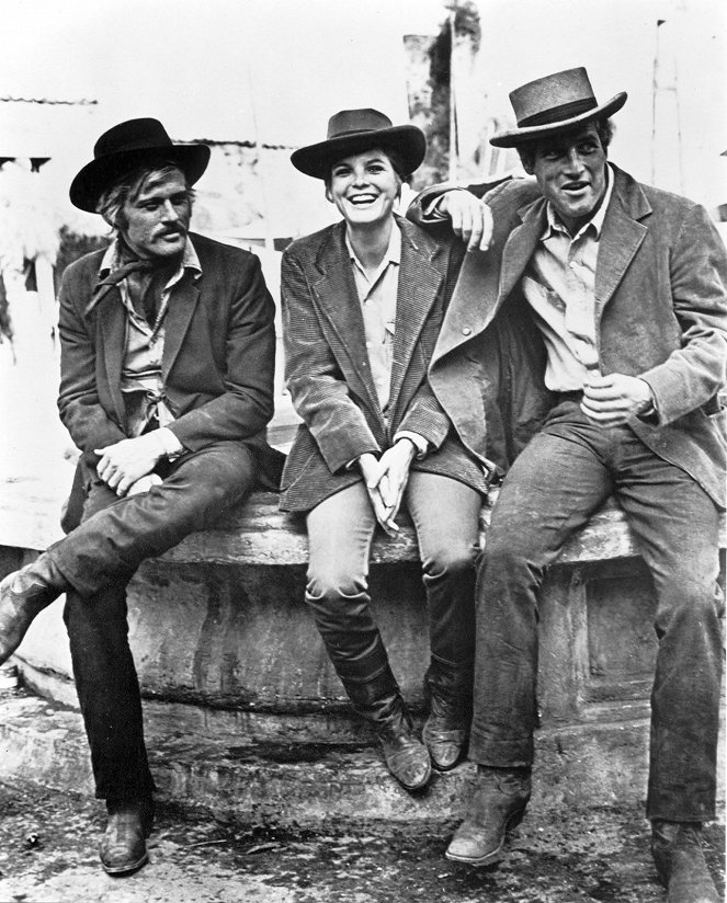 Butch Cassidy a Sundance Kid - Z natáčení - Robert Redford, Katharine Ross, Paul Newman