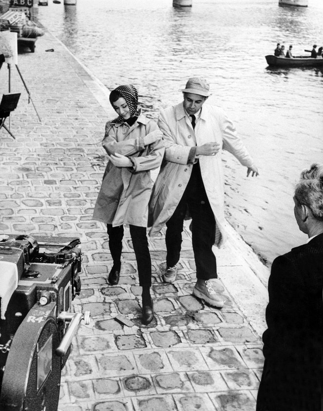 Rakastunut Pariisissa - Kuvat kuvauksista - Audrey Hepburn, Stanley Donen